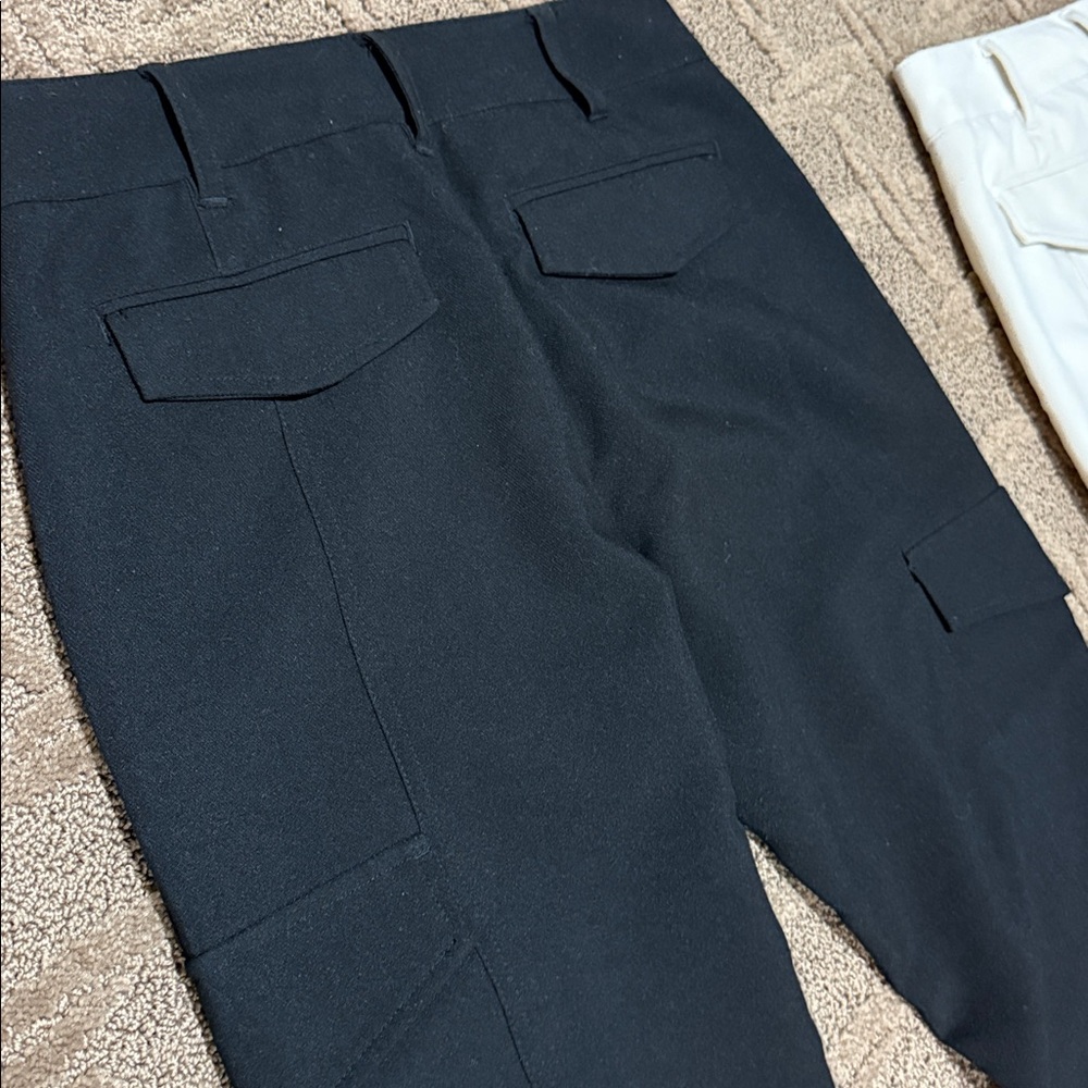 Sanctuary women’s  Cargo Pants in Black + Cream size 25 polyestervicose blend - Picture 10 of 11